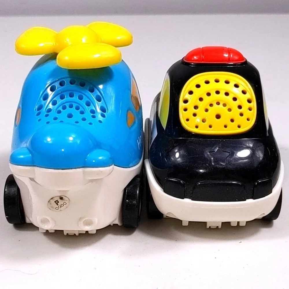 VTech Go Go Smart‎ Wheels Police Car and Helicopter Lot Interactive Toddler Toys